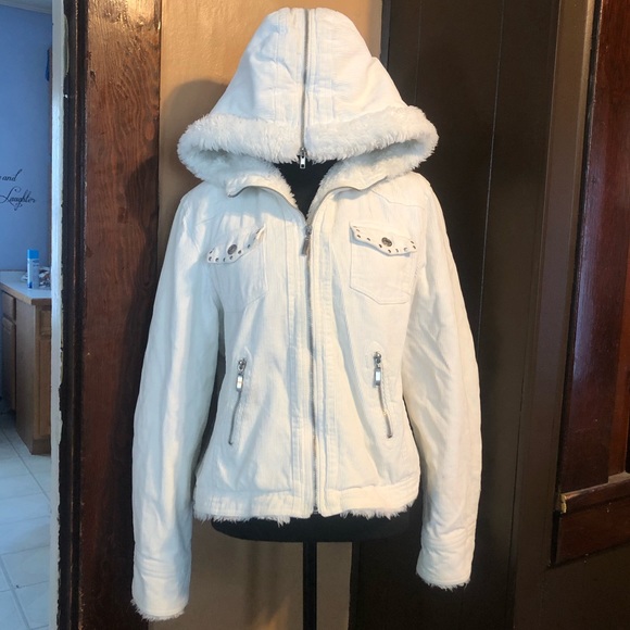 giacca Jackets & Blazers - Vintage 90s 2000s Giacca Corduroy Sherpa Zip Up Jacket